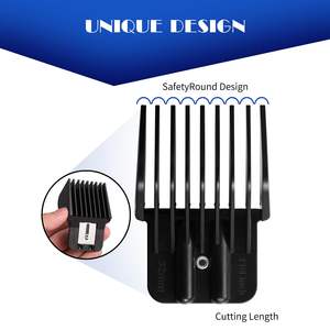 Lot de 8 embouts de coupe professionnels pour tondeuse de barbier, de 1/32 à 5/4 pouces, avec clip à ressort métallique, alimentation électrique USB - Product Image 5