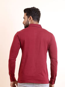 2025 nueva camisa POLO de verano para hombre de manga larga Casual de negocios moda bordado transpirable solapa suelta botón estampado corto - Product Image 6