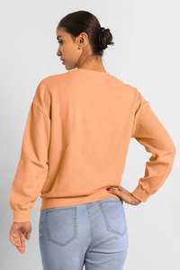Sudadera de Punto de Invierno para Mujer, Color Naranja, de Primera Calidad, Suave al Tacto, con Cuello Redondo, Mangas Largas, para Hacer Ejercicio en el Gimnasio - Product Image 2
