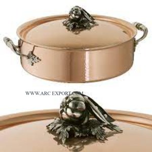 Hammered Designing and Work Casserole Serving Dish Kitchen Ware Dinnerware Food Serving Hot <b>Pots</b> Home Dining Table Hot <b>Pot</b> - Product Image 4