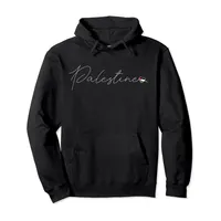 Sudadera con Capucha de Forro Polar 100% Algodón para Hombre, Diseño Estampado de Palestina, para Adultos Musulmanes