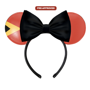 Diadema Personalizada de Fábrica con Diseño Pre-Aprobado, Hecha a Medida, Concepto Orejas de Ratón, Timor Oriental H.E.R. Accesorios - Product Image 1