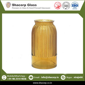 Beautiful Designer Luxury Tabletop Straight Pattern <b>Glass</b> <b>Vase</b> for Home Decorative - Product Image 2