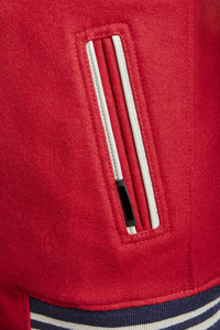 Veste bomber universitaire pour hommes et femmes, broderie chenille, patchs personnalisés, logo frontal, imperméable, coupe-vent, écologique - Product Image 4