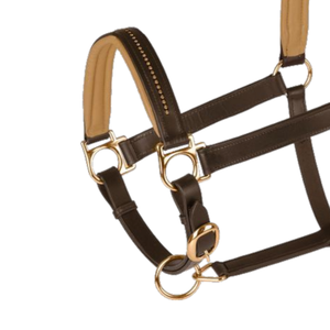 Licou en cuir personnalisable avec rembourrage en cuir souple de haute qualité réglable-Cob-pleine taille multi-couleurs Logo personnalisé - Product Image 2