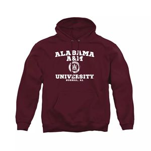 Alabama A & M เสื้อฮู้ดมหาวิทยาลัยบูลด็อกคลาสสิกปักโลโก้ออกแบบกันหดเส้นทอทึบ - Product Image 3