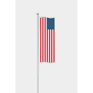 Customizable American Vertical <b>Flag</b> <b>for</b> Outdoor Use Digital Printing on Silk or Polyester with Aluminum <b>Pole</b> <b>for</b> Automotive - Product Image 1