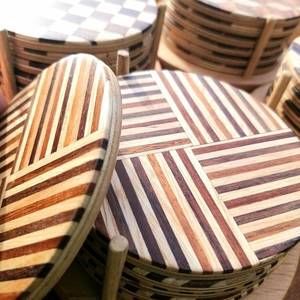 Handmade Classic Design Eco-Friendly Natural Wooden Coaster Set for Dining <b>Tables</b> and <b>Bars</b> for Gift Giving - Product Image 1