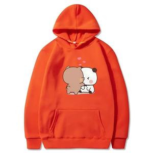 Sudadera con capucha unisex con estampado de té de burbujas, sudadera femenina Kawaii con mangas largas sueltas, ropa de invierno de moda Harajuku - Product Image 6