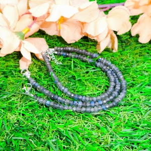 Pulseras de cuentas de labradorita natural hechas a mano con cierre de plata, cierre de langosta, precio al por mayor, joyería de piedras preciosas de diamantes de amatista - Product Image 3