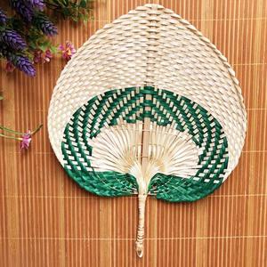 Abanico hecho a mano de bambú tejido, artesanía vietnamita colorida para decoración, Verano - Product Image 6