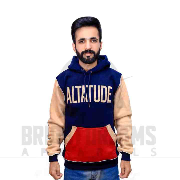 Men's Sports Sweatshirts and Hoodies 400g Cotton Padded Sweater Comfortable and Soft Hood