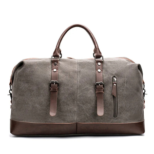 Large Capacity Canvas Cotton <b>Duffel</b> <b>Bag</b> Logo Custom Printed <b>Travel</b> <b>Duffel</b> <b>Bag</b> for Sports - Product Image 4