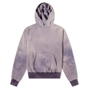Sweats à capuche personnalisés pour hommes, patchwork vieilli, sweat à capuche délavé à l'acide pour garçon, 100% coton, logo personnalisé, sérigraphie - Product Image 1