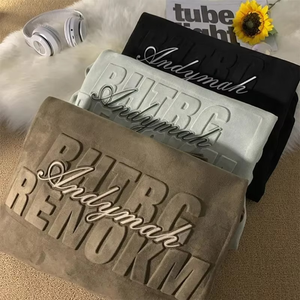 Sweat-shirt à capuche surdimensionné en coton 100% avec logo personnalisé de haute qualité, imprimé numériquement et gaufré, doublé, uni, pour homme et femme, hiver - Product Image 4