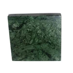 ชุดจานรองแก้วสี่เหลี่ยม4ชิ้นลายหินอ่อนสีเขียวขนาด4x4นิ้วอุปกรณ์เสริมโต๊ะทำมือระดับพรีเมียมจากผู้ผลิตอินเดียที่เชื่อถือได้จำนวนมาก - Product Image 5