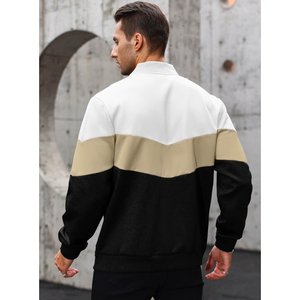 Veste universitaire pour hommes manches en cuir véritable et laine mélangée Letterman Boys College Varsity Jackets XS-5XL - Product Image 2