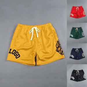 Nouveaux shorts de course pour hommes, imperméables, respirants, en maille, 100% polyester, taille élastique, shorts de basket-ball, shorts à double maille - Product Image 1