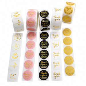 Étiquettes autocollantes de remerciement personnalisées pour ma petite entreprise, 1 pouce, 500 étiquettes par rouleau, pour l'emballage imprimé sur mesure - Product Image 4