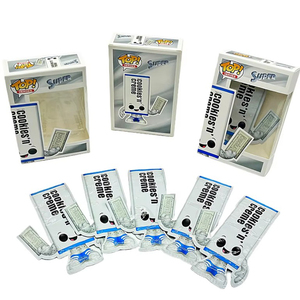 Stock White Cartoon Pattern Die Cut Special Shaped 3.5 Mylar Bags with Window <b>Box</b> - Product Image 2