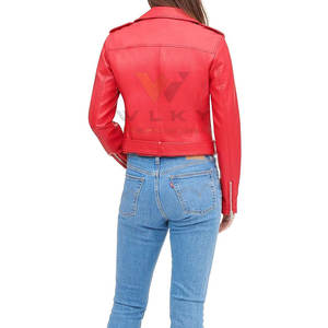Chaqueta de Cuero de Talla Grande para Mujer, Chaqueta de Cuero para Uso en Exteriores, Nuevo Diseño, Chaquetas de Cuero para Mujer - Product Image 3