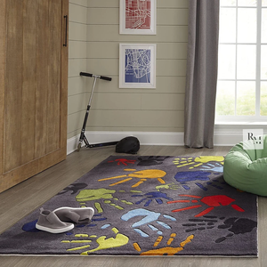 Tapis moderne en peluche de luxe fait à la main en laine tapis tufté à la main conception de tache taille personnalisée pour la maison salon ensembles de tapis de sol - Product Image 4