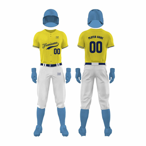Nuevo uniforme de béisbol para hombres adultos 100% poliéster tela suave liso en precio razonable uniforme de béisbol - Product Image 1