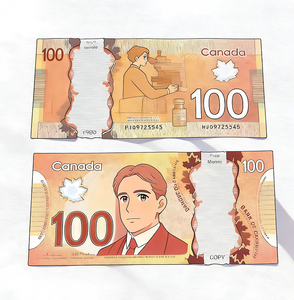 Billets de banque canadiens double face en soie imperméable, ultra-minces 0,08 mm, réalistes, pour usage extérieur, vente chaude - Product Image 4