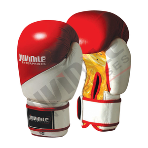 ถุงมือชกมวยหนังแท้คุณภาพสูง ถุงมือฝึกคิกบ็อกซิ่ง ผู้ผลิต OEM แบบกำหนดเอง ถุงมือฝึกศิลปะการต่อสู้ - Product Image 1