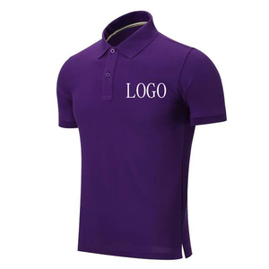 เสื้อโปโลผ้าคอตตอนโพลีเอสเตอร์ทอลายดีไซน์สีพื้นโลโก้ตามสั่งสำหรับผู้ชาย - Product Image 3