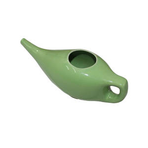Calidad genuina de Grado Superior pintado a mano de cerámica Yoga Neti Pot personalizable para entrega rápida para meditación de Yoga al por mayor - Product Image 1