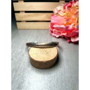 Navajo Handmade 14k Gold & Sterling <b>Silver</b> Cuff <b>Bracelet</b> Cultural Collectible Jewelry - Product Image 1