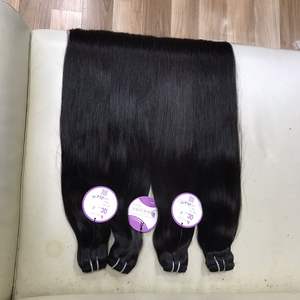 Gran oferta 2023, extensiones humanas, cabello liso doble, trama recta, cabello vietnamita, negro mcsara - Product Image 5