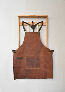 Delantal sin mangas de cuero para hombres de alta calidad con logotipo personalizado reutilizable y duradero especializado en nuevos diseños - Product Image 2