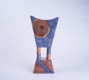 Quemador de incienso Bakhoor acrílico recién llegado, quemador Madhkan de diseño único con resina epoxi y diseño único de madera - Product Image 6