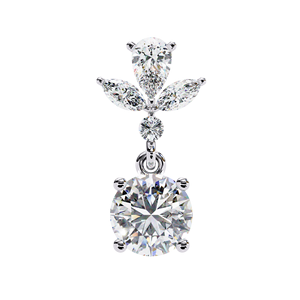 ต่างหูเพชร14K สีทองอินเทรนด์เหมาะสำหรับปลูกในห้องปฏิบัติการ VVS VS 1.16CT คัท d/e IGI ได้รับการรับรองว่าเป็นกุหลาบสีเหลืองสีขาวทองสำหรับงานแต่งงาน - Product Image 2