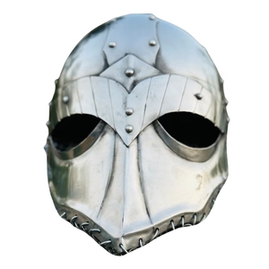 Casco de acero vikingo hecho a mano personalizado con casco griego portátil de cuero casco de disfraz cuchillos - Product Image 1