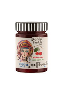 Yoruk Series Sour Cherry <b>Jam</b> 50% Fruit 420g - Product Image 1