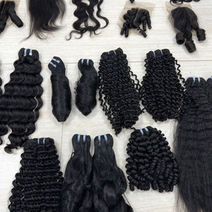 Vietnam Vierge Remy Armure Cheveux 100% Cheveux Humains Super Double Dessiné Bouclés et Ondulés avec Style de Vague Naturelle de Haute Qualité - Product Image 6