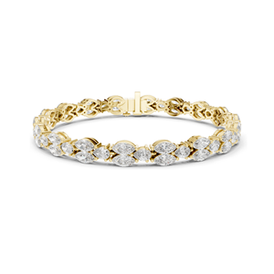 Bracelet en diamant CVD cultivé en laboratoire 9.0288 CT VVS-VS EF, disponible en or 18 carats, 14 carats, 10 carats et argent 925, or rose, or jaune, or blanc - Product Image 1