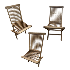 Hot Selling <b>Outdoor</b> <b>Furniture</b> Teak Wood Water Base Garden Folding Chair Garden Chair Eco-Friendly - Product Image 3