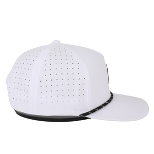 Chapeaux de casquette de baseball de corde de logo en caoutchouc de 5 panneaux personnalisés de haute qualité. - Product Image 3