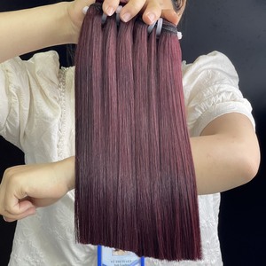 Extensions de cheveux humains Remy 100% vietnamiens, lisses comme des baguettes, double trame machine, vierges bruts, prêts à l'emploi, Flash Thanh an 100g, vente en gros - Product Image 3