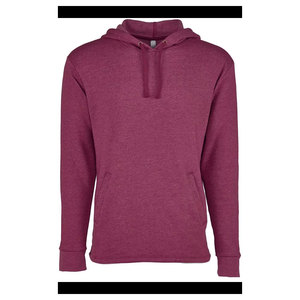 Next Level Pullover Hoodie Hombre Ligero Cross-Dyed Pullover Hoodie Sudadera Heather Burgundy Mens Plain Hoodies - Product Image 3