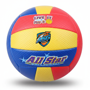 Nuevo Balón de Voleibol Cosido a Máquina de 18 Paneles, Duradero y Ecológico, de PVC y PU, en Colores Blanco, Rojo y Azul, con Costuras Estilo USA - Product Image 3