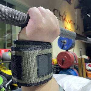 Safety Wears Gym High Quality Elastic <b>Wrist</b> Wraps With <b>Thumb</b> Loops For Bodybuilding And Weightlifting Sports Style Gym Strap - Product Image 4