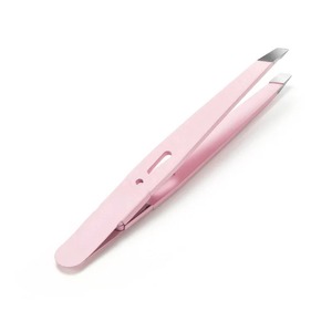 Pince à épiler à sourcils cheveux colorés beauté poils fins extracteur acier inoxydable incliné sourcils Clips enlèvement outils de maquillage - Product Image 5