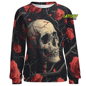 เสื้อสเวตเชิ้ต CATCHY GEARS ผ้าคอตตอนหนาน้ำหนัก 340 กรัม แบบยูนิเซ็กซ์ ODM คุณภาพสูง สกรีนโลโก้ได้ตามสั่ง คอกลม ระบายอากาศได้ดี แขนยาว ไซส์ใหญ่ - Product Image 1