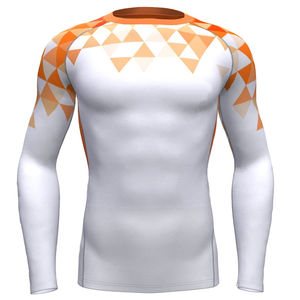 Rashguard de MMA de poliéster/spandex con logotipo personalizado, alta calidad, MOQ bajo, envío rápido, nuevo diseño, sublimación. - Product Image 1