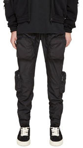 Wholesale Black 6 Pocket Mens Cargo Trousers <b>Pants</b> Mens <b>Slim</b> Jogger Custom Men Casual Plain OEM Pockets Trouser - Product Image 4